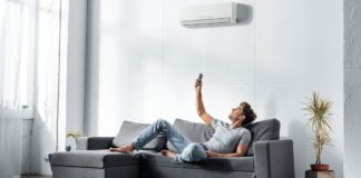 Modern otthon légkondival klima